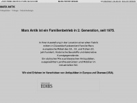 marx-antik.de Webseite Vorschau