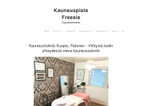 kauneuspistefreesia.fi Webseite Vorschau