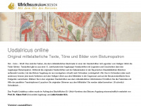 uodalricus.de Webseite Vorschau