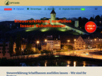 taxschaffhausen.ch Webseite Vorschau
