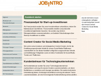 jobintro.ch Webseite Vorschau