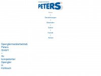 spenglerei-peters.de Webseite Vorschau