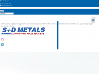 sd-metals.com Webseite Vorschau