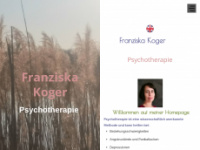 psychotherapie-franziskakoger.at Webseite Vorschau