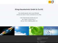 kling-elektro.de Webseite Vorschau