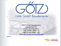 goetz-bauelemente.de Webseite Vorschau
