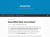 aknefrei.net Webseite Vorschau