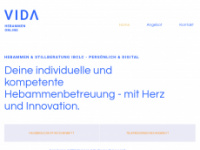vida-hebammen.ch Webseite Vorschau
