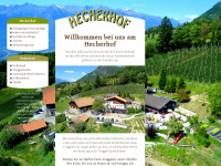 hecherhof.it Webseite Vorschau