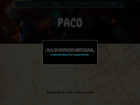 paco.band Webseite Vorschau