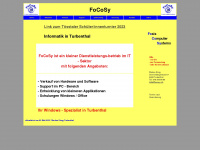 focosy.ch Webseite Vorschau