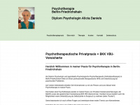 psychotherapie-daniels.de Webseite Vorschau