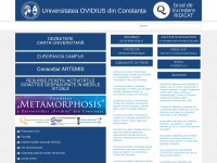 univ-ovidius.ro Webseite Vorschau