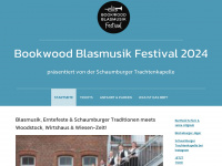 bookwood-blasmusik.de Webseite Vorschau