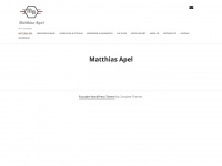 matthias-apel.com Webseite Vorschau