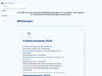 wbv-psychiatrie.ch Webseite Vorschau