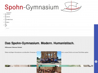 spohngymnasium.de Webseite Vorschau