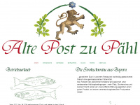 altepost-paehl.de Webseite Vorschau