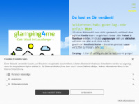 glamping4me.de Webseite Vorschau
