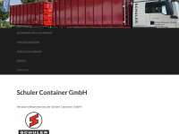 schuler-container.de Webseite Vorschau