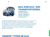 bmk-logistik.com Webseite Vorschau