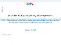 shelly-smarthome-shop.de Webseite Vorschau
