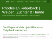rhodesian-ridgeback.com Webseite Vorschau