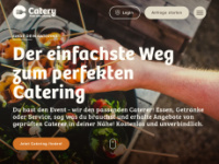 catery.ch Webseite Vorschau