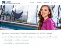sieber-kieferortho.ch Webseite Vorschau