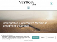 vestigia-360.de Webseite Vorschau