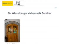 wieselburger-volksmusikseminar.at Webseite Vorschau