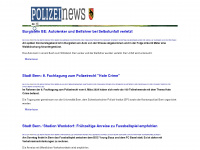 polizeinews-bern.ch Webseite Vorschau