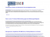 polizeinews-tessin.ch Webseite Vorschau
