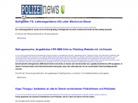 polizeinews-thurgau.ch Webseite Vorschau