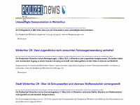 polizeinews-zuerich.ch Webseite Vorschau