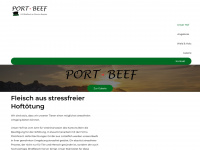 portbeef.ch Webseite Vorschau