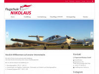 flugschule-nikolaus.de Webseite Vorschau