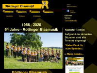 roettinger-blasmusik.de Webseite Vorschau