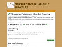 foerderverein-uhlandschule-wannweil.de Webseite Vorschau