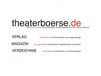 theaterboerse.de Webseite Vorschau