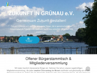 zukunftingruenau.de Webseite Vorschau