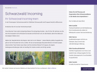 incoming-schwarzwald.com Webseite Vorschau