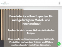 pure-interior-design.de Webseite Vorschau
