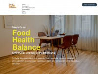 food-health-balance.de Webseite Vorschau