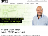 fokus-aufzuege.ch Webseite Vorschau