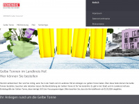 gelbe-tonne-hof.de Webseite Vorschau