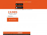 restaurant-zanos.at Webseite Vorschau