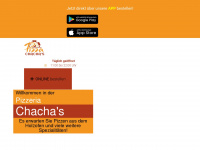 chachas-pizza.at Webseite Vorschau