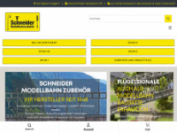 schneider-modellbahnzubehoer.de Webseite Vorschau
