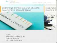 zahnarzt-cohnen.ch Webseite Vorschau